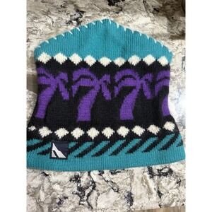 SERAC Wool VTG Winter Ski Snowboard Beanie Cap Hat Colorful USA Adult